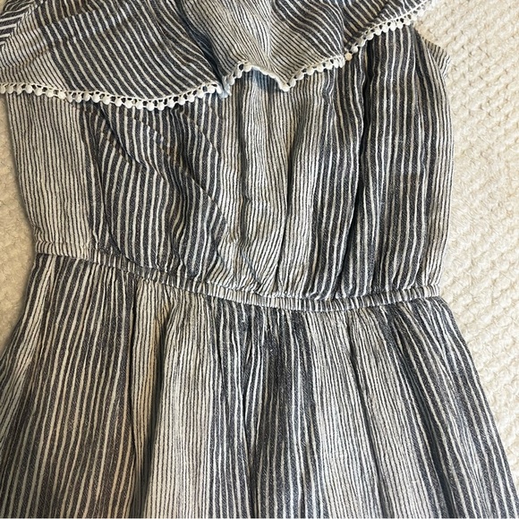 American Eagle Outfitters Womens Striped One Shoulder Mini Dress Medium - Picture 4 of 8